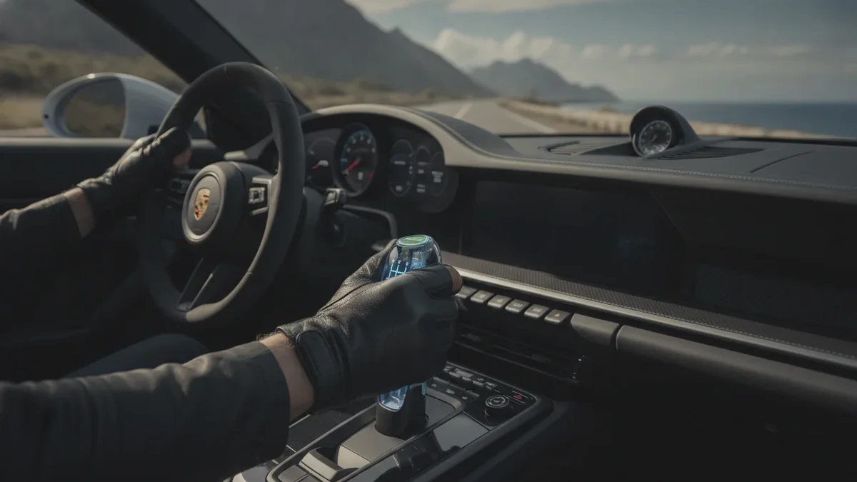 Porsche enthüllt genialen Schalthebel: funktioniert als Automatik und echtes Schaltgetriebe