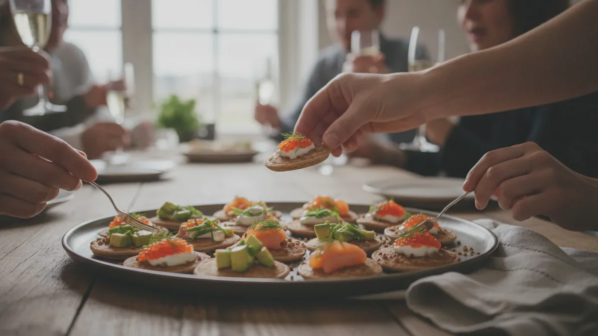 Herzhafte Buchweizen-Blinis verwandeln jede Feier in ein kleines Fest