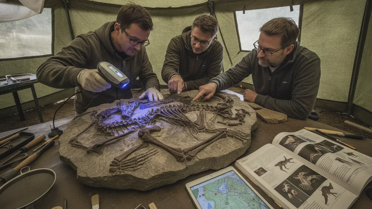 Forscher scannten ein 290 Millionen Jahre altes Fossil und enthüllten eine seltene Mahlzeit
