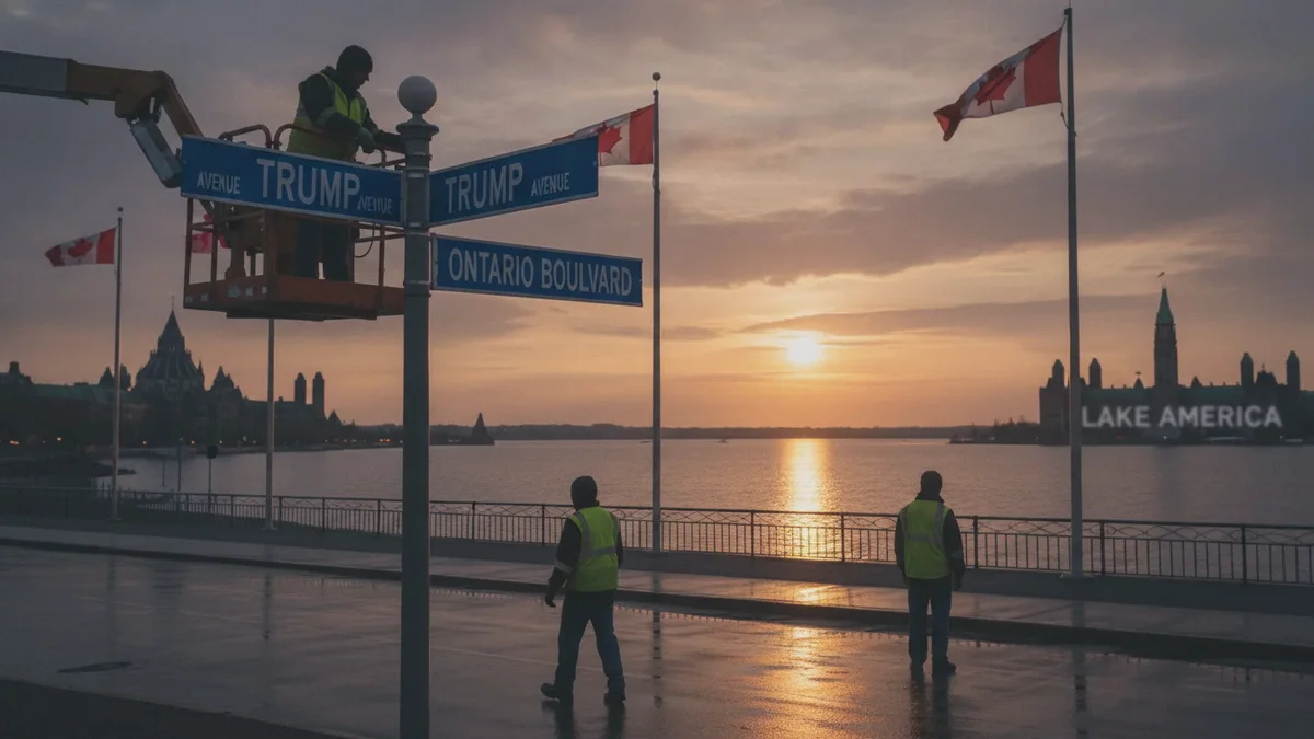 Ottawa erwägt neuen Namen für die Trump Avenue nach Trumps Umbenennung von Ontario