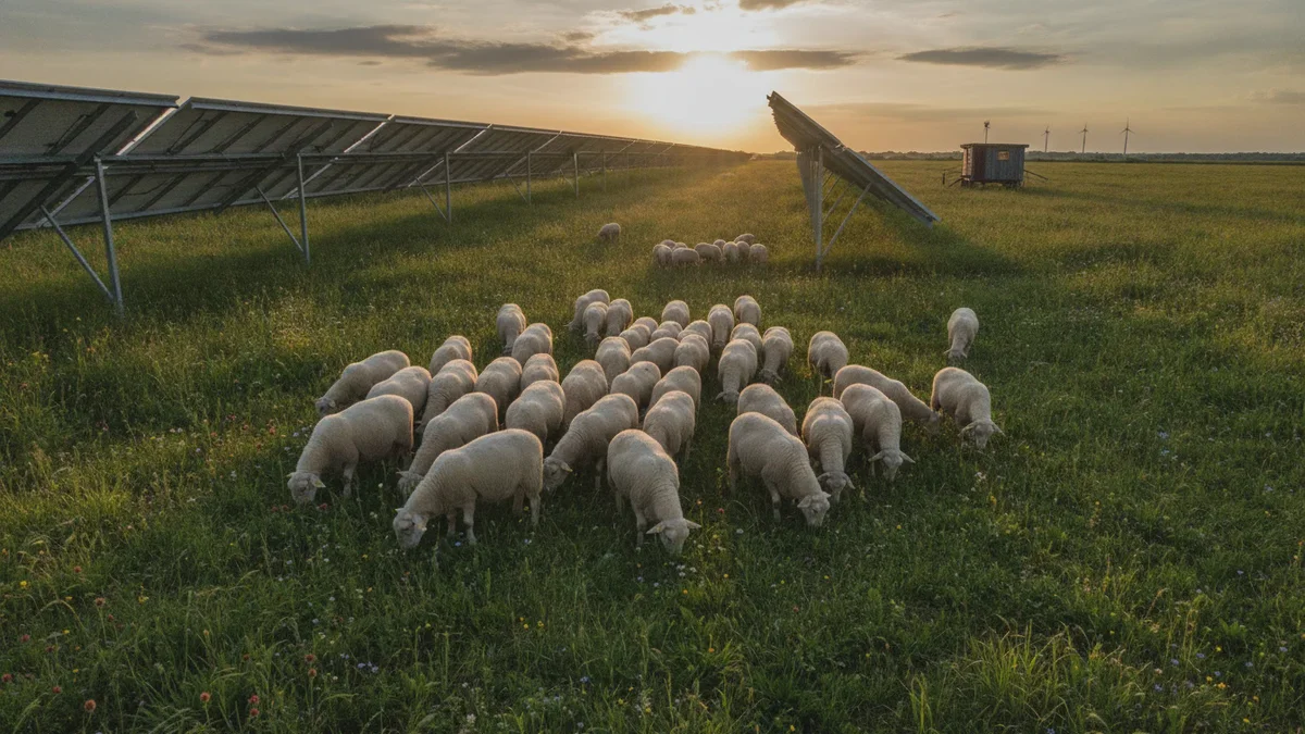 Volkswagens ungewöhnlicher Schachzug: 100 Schafe pflegen riesigen Solarpark in Polen