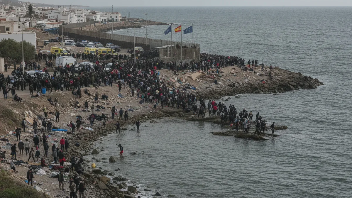 Massive Migrationswelle trifft Ceuta: Mindestens 24 Tote