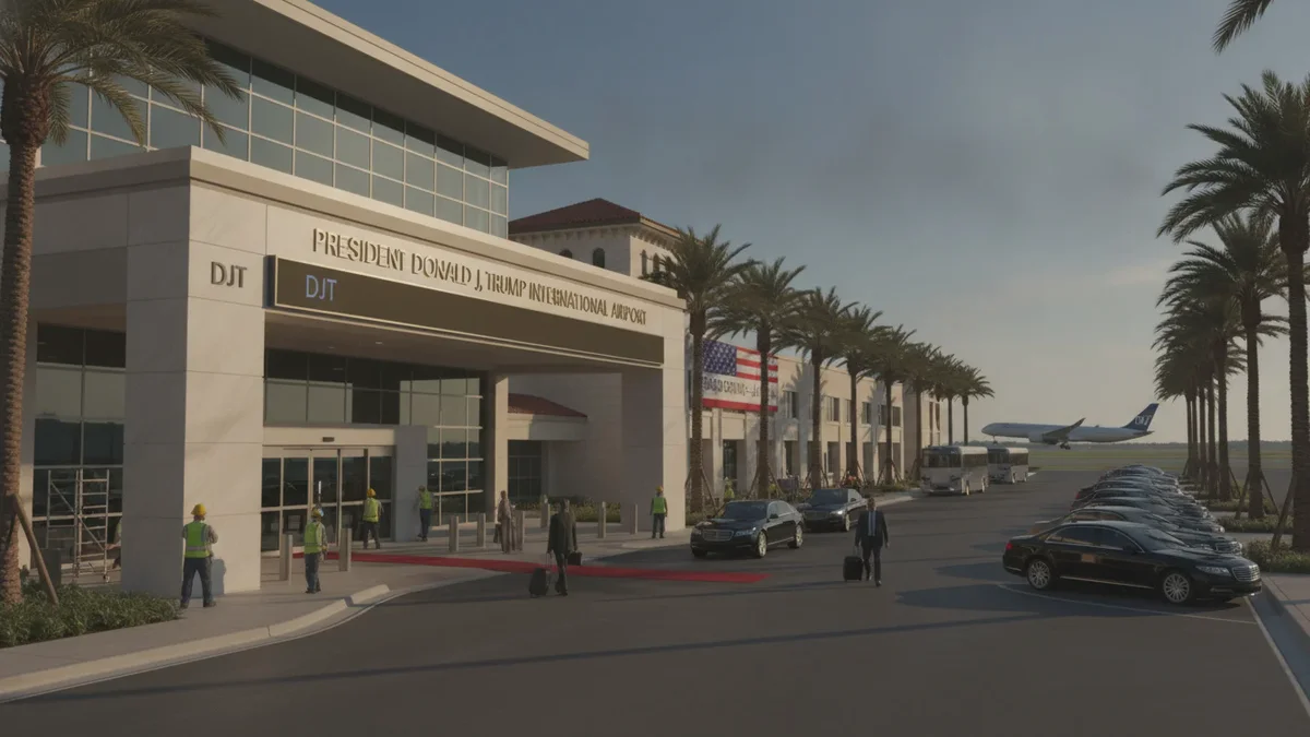 Der Flughafen Palm Beach wird nach Donald Trump benannt und kostet 5,5 Millionen Dollar