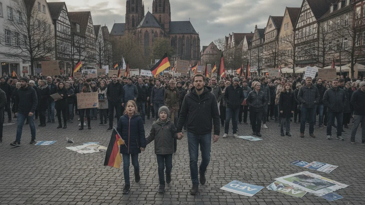 „Schande“: Demonstranten empört nach schockierendem Sieg der Rechtspartei