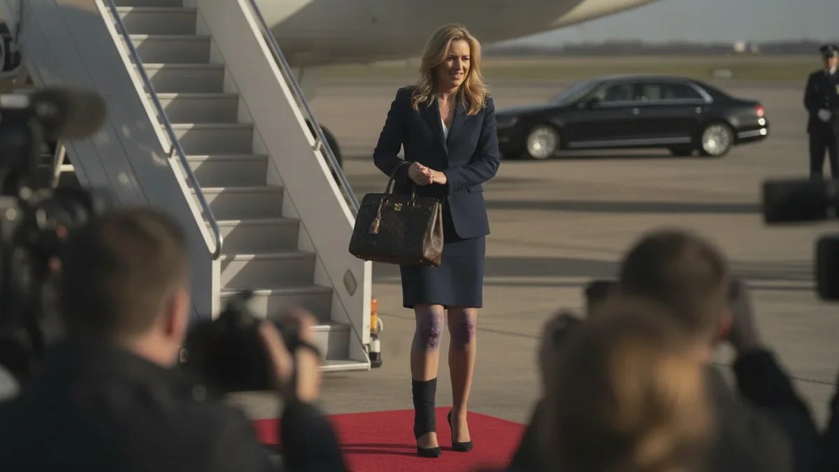 Neue Fotos enthüllen Trump-Assistentin Natalie Harpová und ihre rätselhaften blauen Flecken