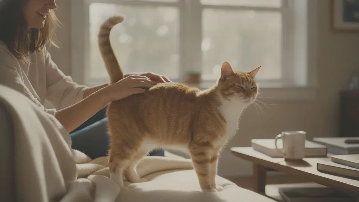Viele Katzenbesitzer wissen es nicht: Warum Katzen das Hinterteil anheben, wenn man sie streichelt